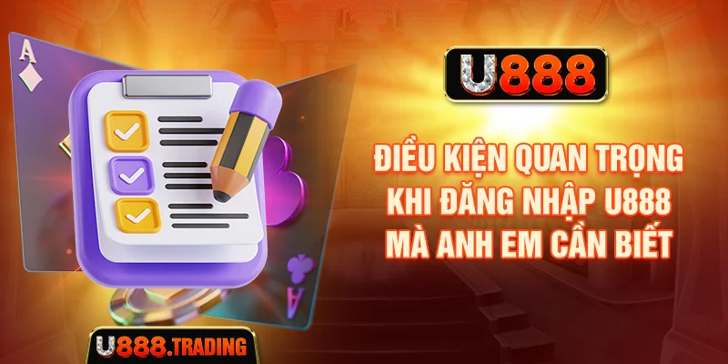 Điều kiện cần kiểm tra trước khi đăng nhập U888